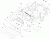 Zerto-Turn Mäher 74274CP (Z580-D) - Toro Z Master Mower, 72" TURBO FORCE Side Discharge Deck (SN: 311000001 - 311999999) (2011) Spareparts TRACTION FRAME AND FLOOR PAN ASSEMBLY