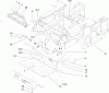 Zerto-Turn Mäher 74280TE (Z597-D) - Toro Z Master Mower, 62 Rear Discharge Deck (SN: 260000001 - 260999999) (2006) Spareparts MAIN FRAME, CONSOLE AND FLOOR PAN ASSEMBLY