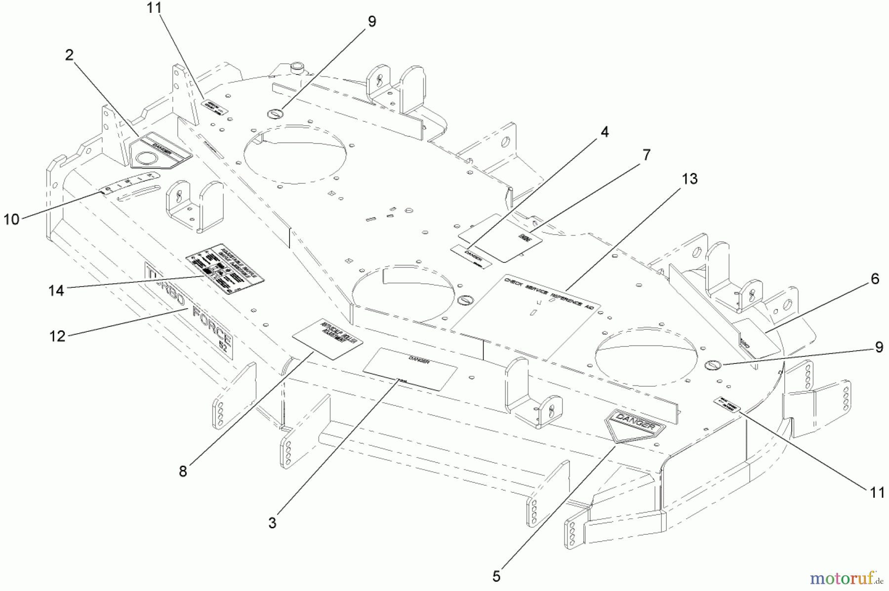  Zerto-Turn Mäher 74282 (Z550) - Toro Z Master Mower, 52