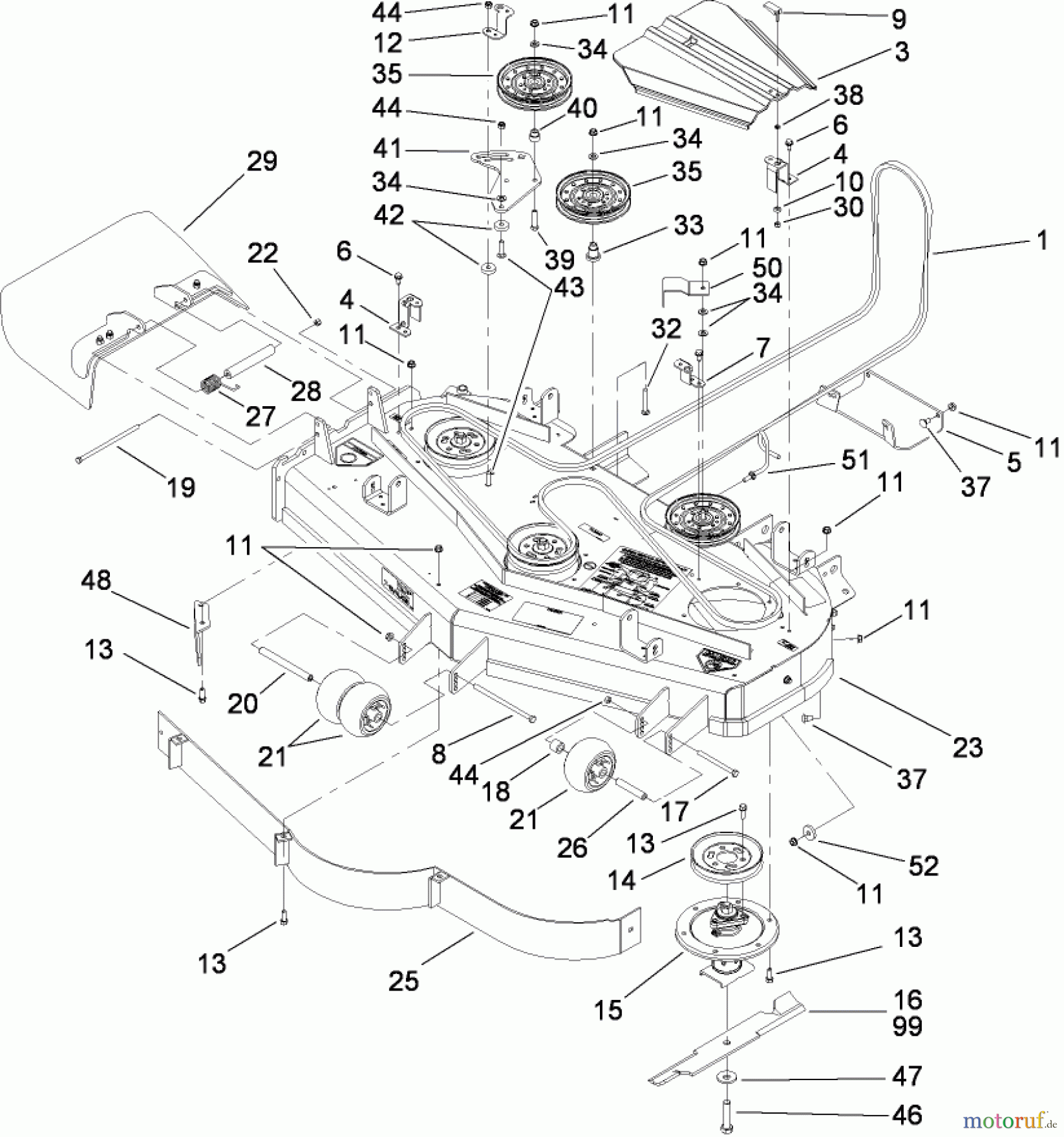  Zerto-Turn Mäher 74291 (Z500) - Toro Z Master Mower, 52