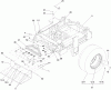 Zerto-Turn Mäher 74295 (Z500) - Toro Z Master Mower, 52" TURBO FORCE Side Discharge Deck (SN: 311000001 - 311999999) (2011) Spareparts MAIN FRAME AND REAR WHEEL ASSEMBLY