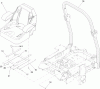 Zerto-Turn Mäher 74295 (Z500) - Toro Z Master Mower, 52" TURBO FORCE Side Discharge Deck (SN: 311000001 - 311999999) (2011) Spareparts SEAT AND ROLL-OVER PROTECTION SYSTEM ASSEMBLY