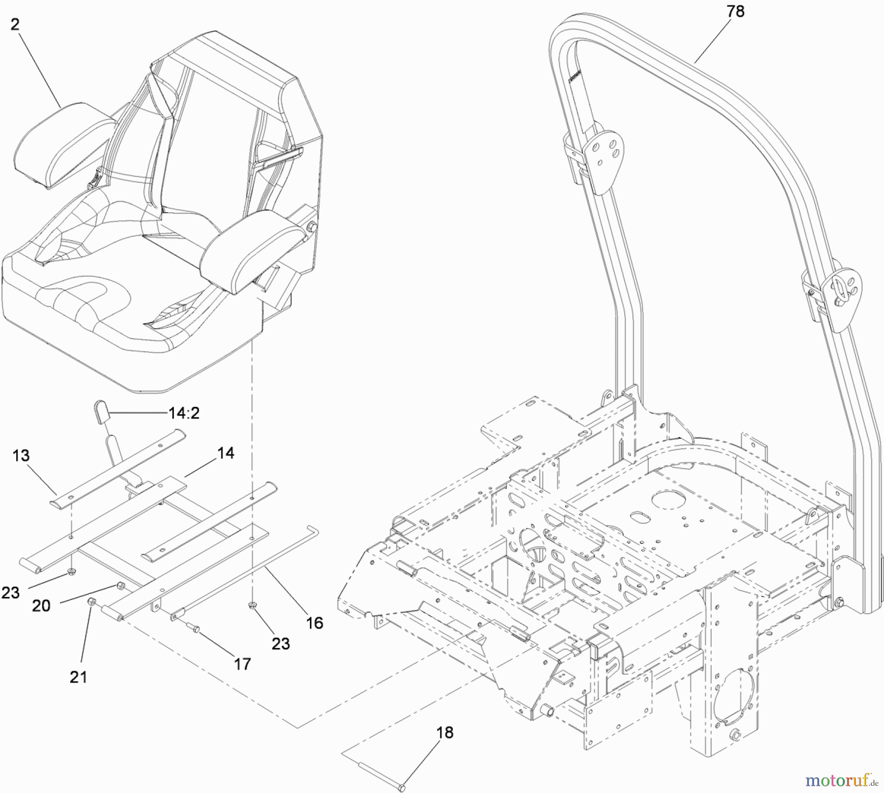  Zerto-Turn Mäher 74295 (Z500) - Toro Z Master Mower, 52