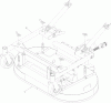 Zerto-Turn Mäher 74310 - Toro Z Master 8000 Series Riding Mower, with 42in Direct-Collect Cutting Unit (SN: 314000001 - 314999999) (2014) Spareparts DECK MOUNTING ASSEMBLY