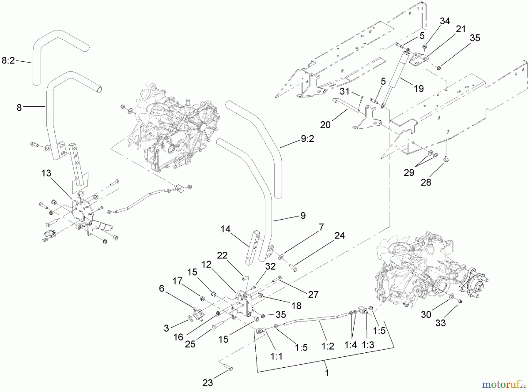  Zerto-Turn Mäher 74408 (Z300) - Toro Z Master Mower, 34