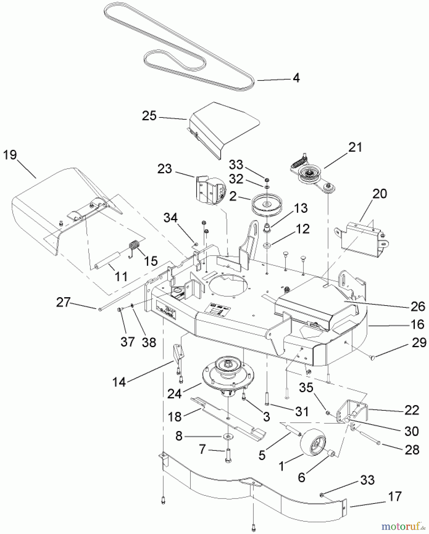  Zerto-Turn Mäher 74408 (Z334) - Toro Z Master Mower, 34