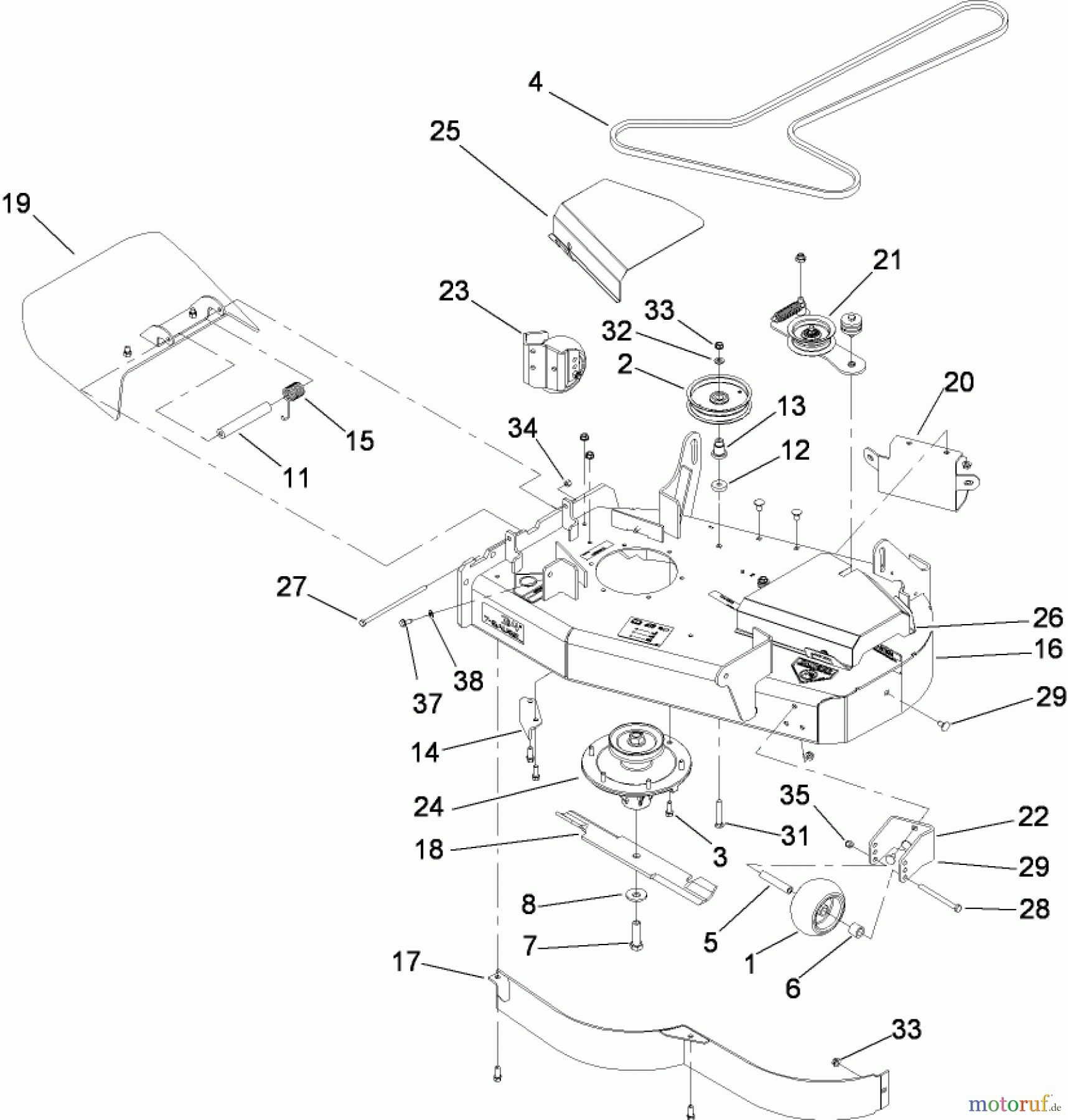  Zerto-Turn Mäher 74408CP (Z300) - Toro Z Master Mower, 34