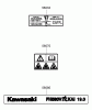 Zerto-Turn Mäher 74408TE (Z334) - Toro Z Master Mower, 86cm 7-Gauge Side Discharge Deck (SN: 270000701 - 270999999) (2007) Spareparts LABEL ASSEMBLY KAWASAKI FH580V-AS50-R