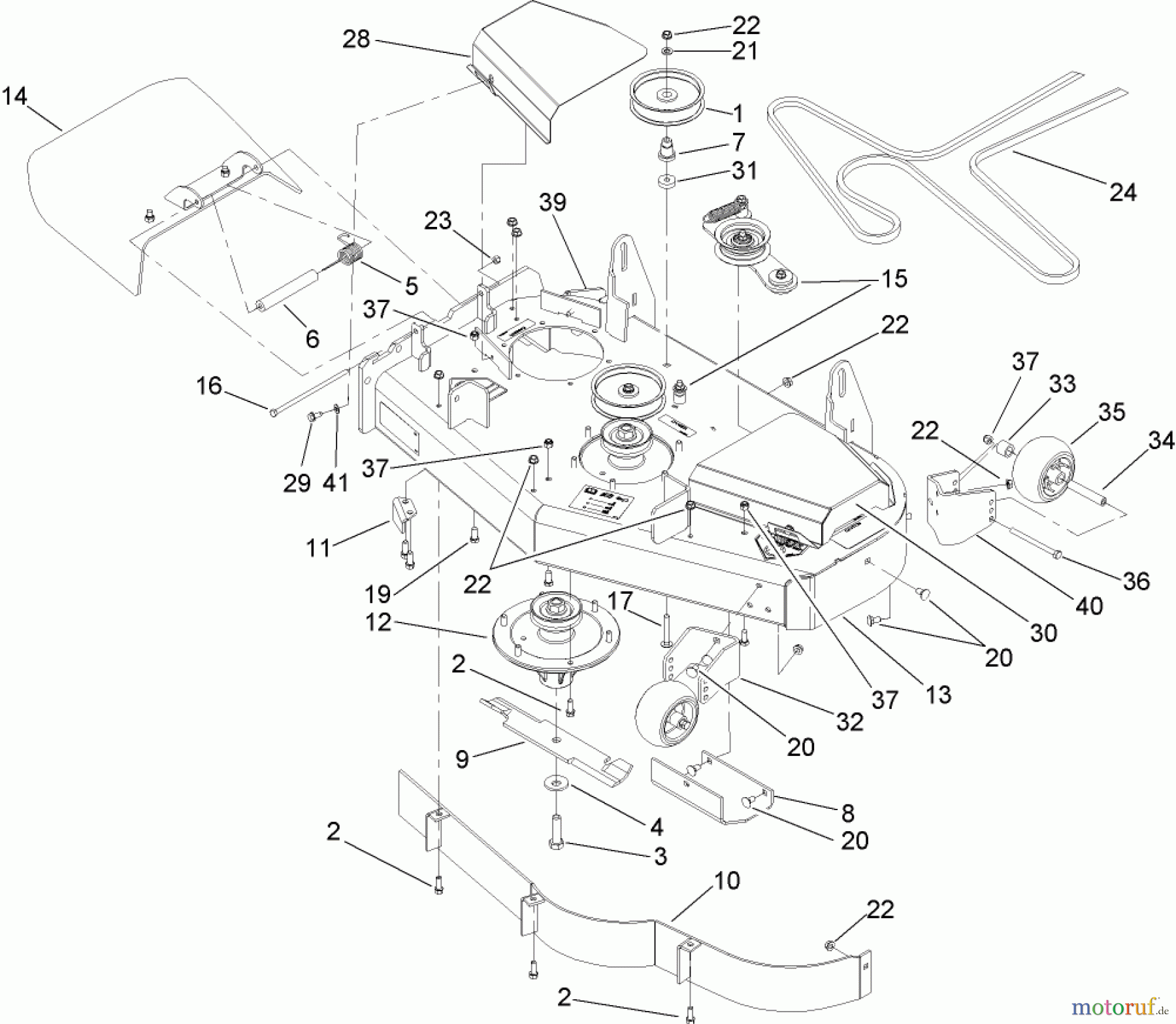  Zerto-Turn Mäher 74409 (Z300) - Toro Z Master Mower, 40