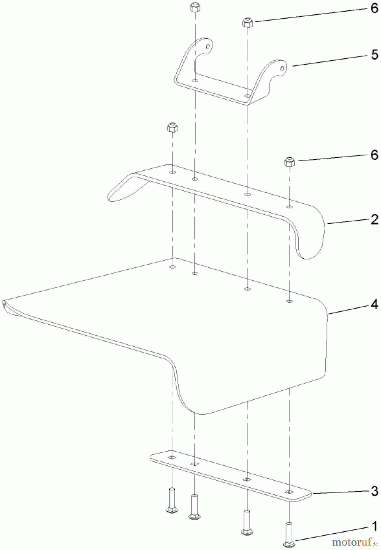  Zerto-Turn Mäher 74409TE (Z300) - Toro Z Master Mower, 102cm 7-Gauge Side Discharge Deck (SN: 280000001 - 280999999) (2008) DEFLECTOR ASSEMBLY NO. 110-9917