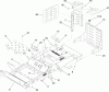 Zerto-Turn Mäher 74409TE (Z300) - Toro Z Master Mower, 102cm 7-Gauge Side Discharge Deck (SN: 280000001 - 280999999) (2008) Spareparts FRAME ASSEMBLY