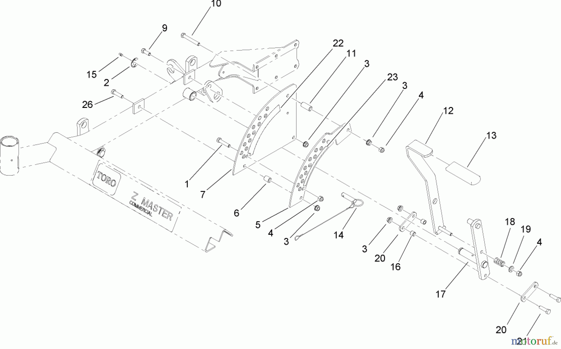  Zerto-Turn Mäher 74411 (Z149) - Toro Z Master Mower, 44