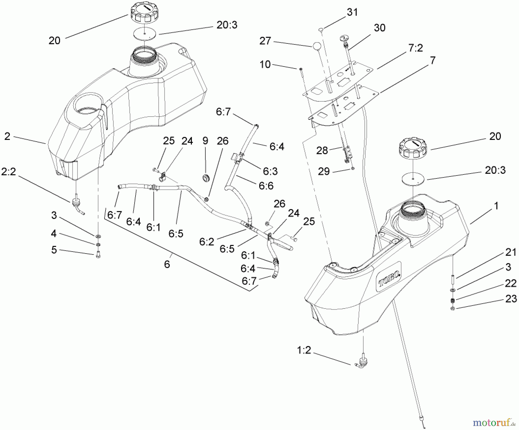  Zerto-Turn Mäher 74413 (Z449) - Toro Z Master Mower, 48