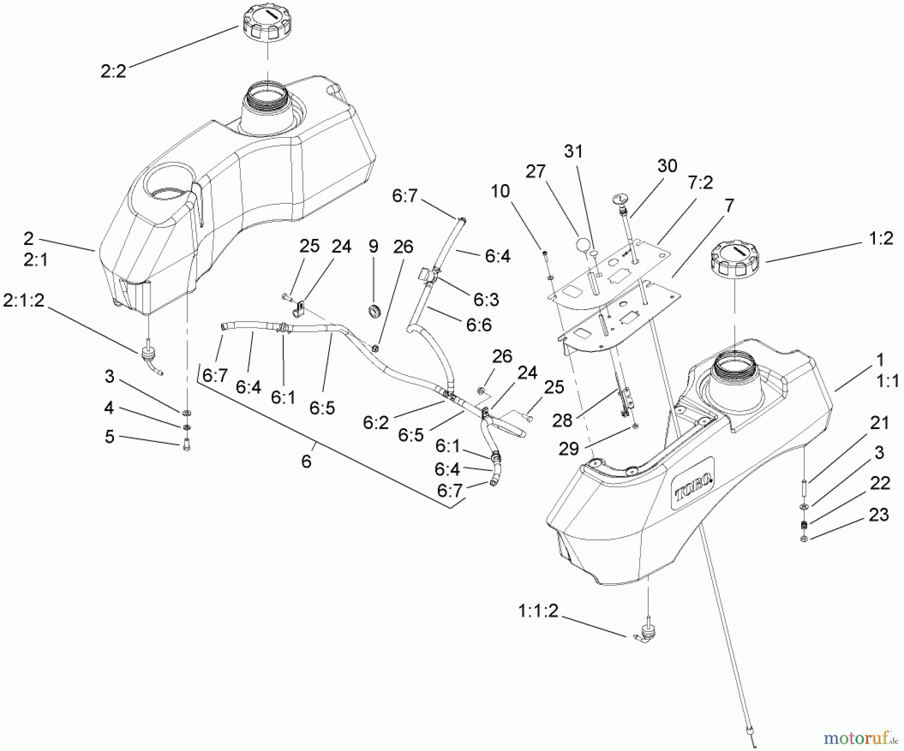  Zerto-Turn Mäher 74413 (Z449) - Toro Z Master Mower, 48