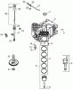 Zerto-Turn Mäher 74414 (Z450) - Toro Z Master Mower, 52" TURBO FORCE Side Discharge Deck (SN: 250005001 - 250999999) (2005) Spareparts CRANKCASE ASSEMBLY KOHLER CV20S-65601