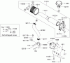 Zerto-Turn Mäher 74416 (Z450) - Toro Z Master Mower, 52" TURBO FORCE Side Discharge Deck (SN: 280000001 - 280999999) (2008) Spareparts AIR FILTER AND MUFFLER ASSEMBLY KAWASAKI FH680V-DS21