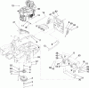 Zerto-Turn Mäher 74416 (Z450) - Toro Z Master Mower, 52" TURBO FORCE Side Discharge Deck (SN: 280000001 - 280999999) (2008) Spareparts ENGINE, CLUTCH AND MUFFLER ASSEMBLY