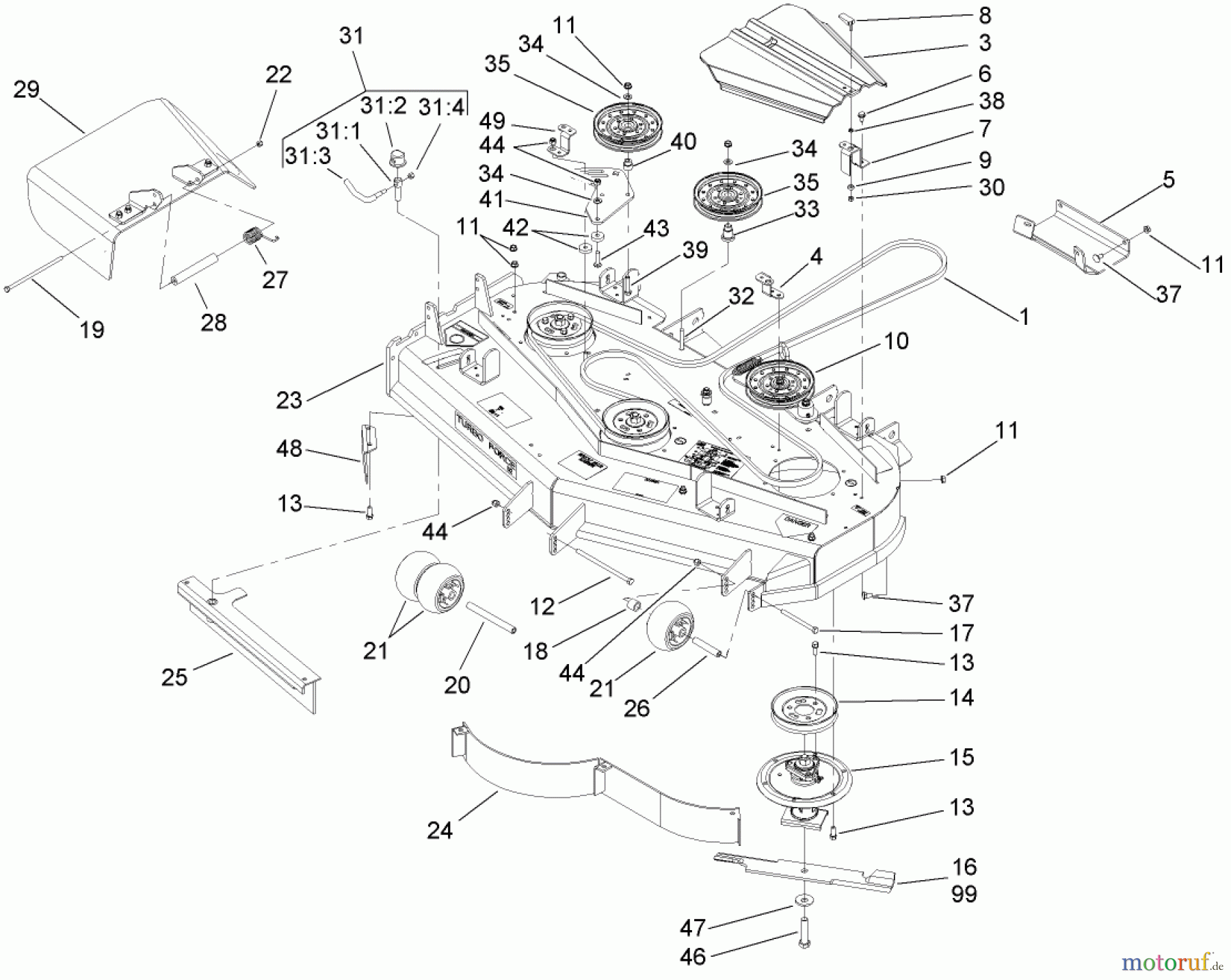  Zerto-Turn Mäher 74416 (Z453) - Toro Z Master Mower, 52