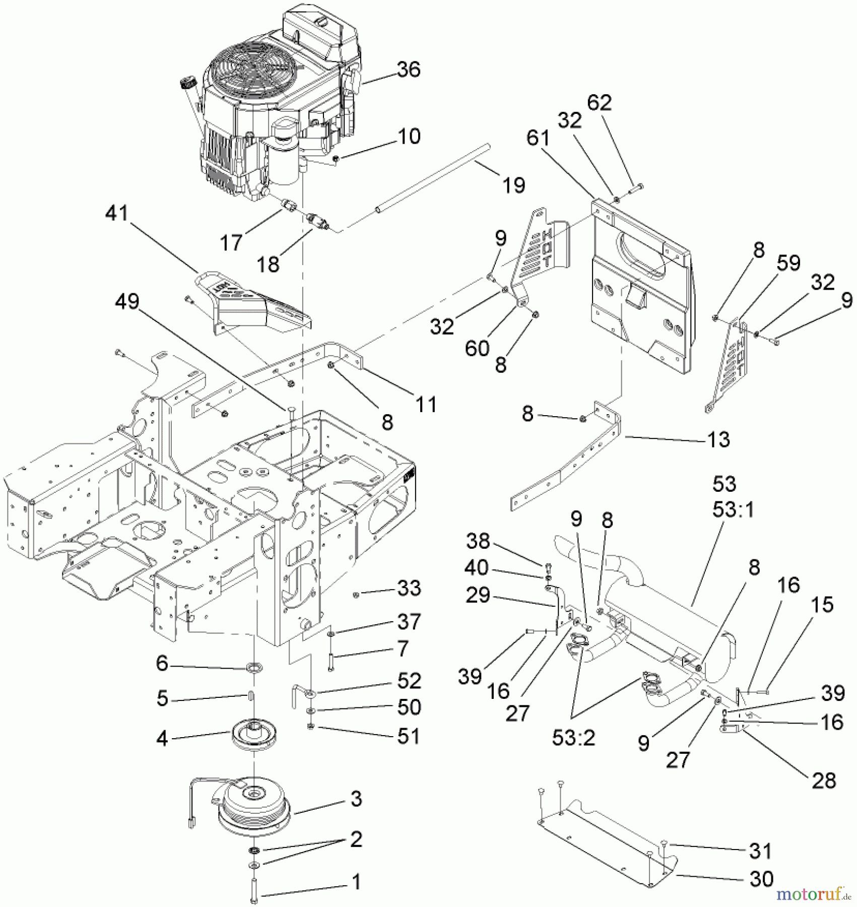  Zerto-Turn Mäher 74416 (Z453) - Toro Z Master Mower, 52