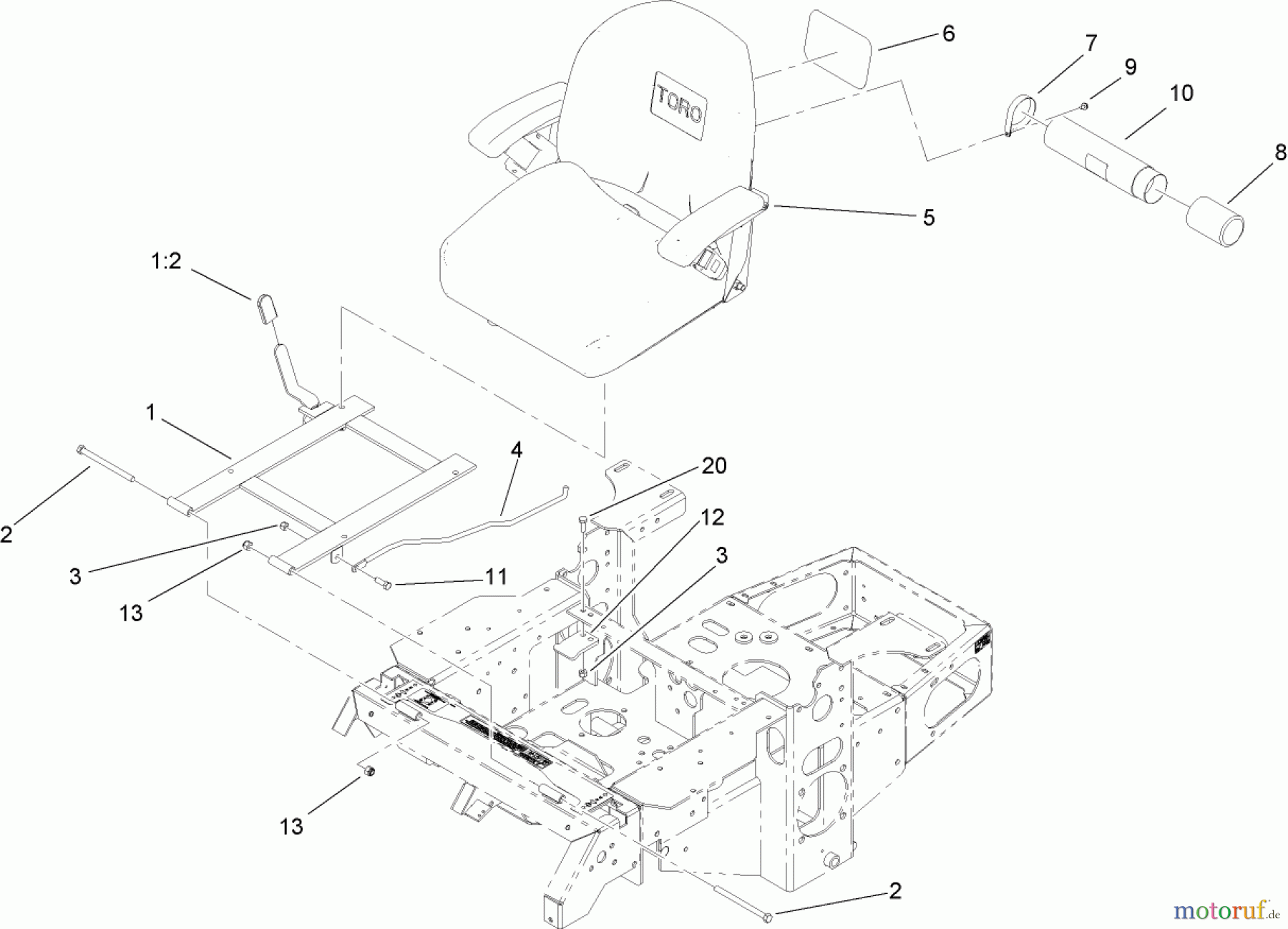  Zerto-Turn Mäher 74416CP (Z450) - Toro Z Master Mower, 52