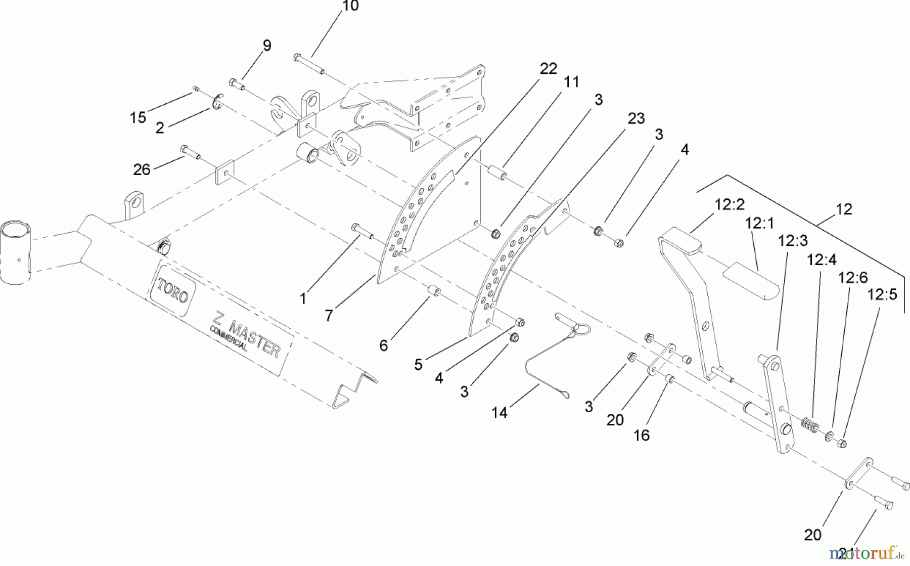  Zerto-Turn Mäher 74416CP (Z453) - Toro Z Master Mower, 52