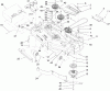 Zerto-Turn Mäher 74416TE (Z453) - Toro Z Master Mower, 132cm TURBO FORCE Side Discharge Deck (SN: 250000001 - 250005000) (2005) Spareparts DECK ASSEMBLY NO. 107-1671