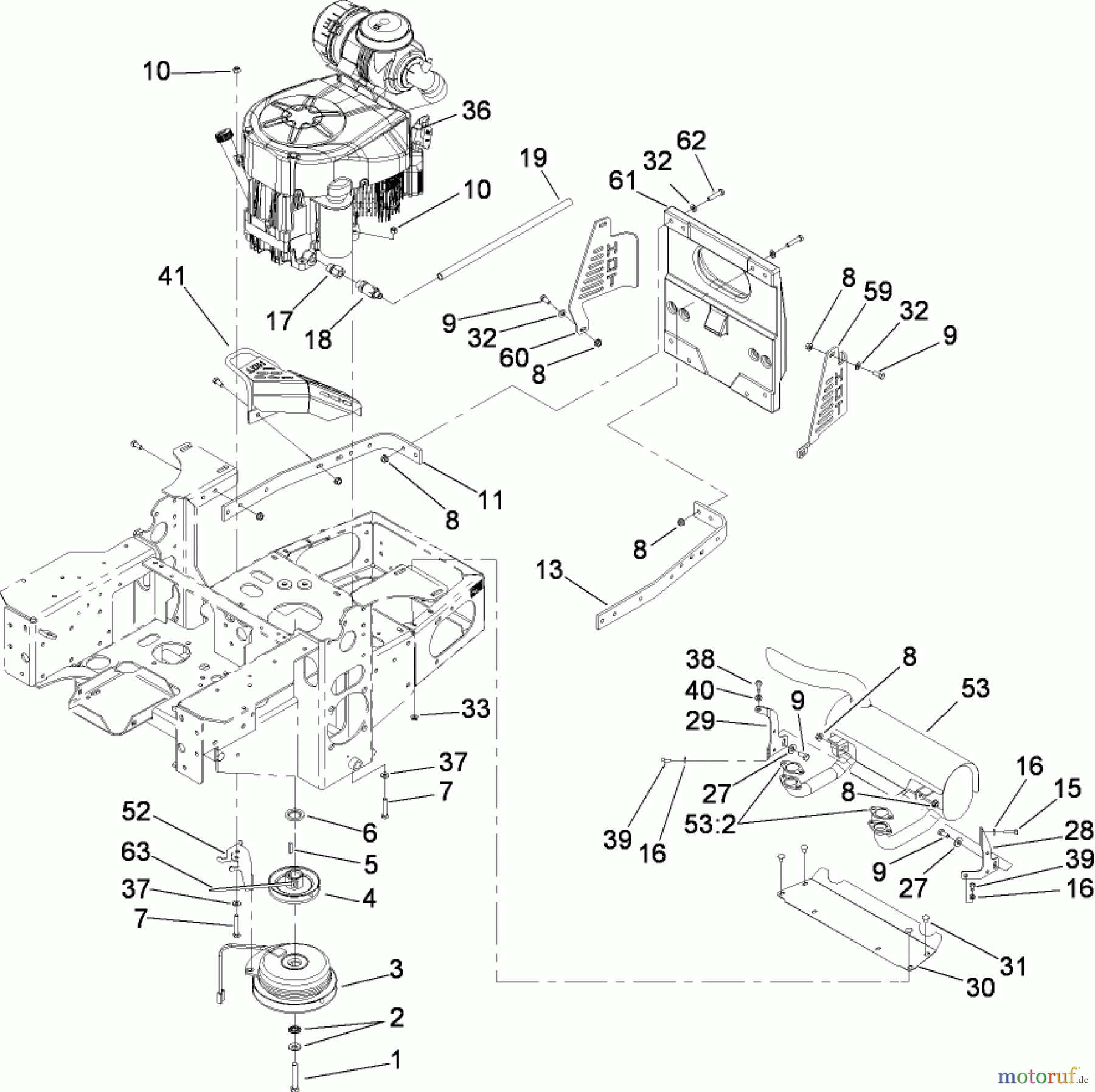  Zerto-Turn Mäher 74417CP (Z450) - Toro Z Master Mower, 48