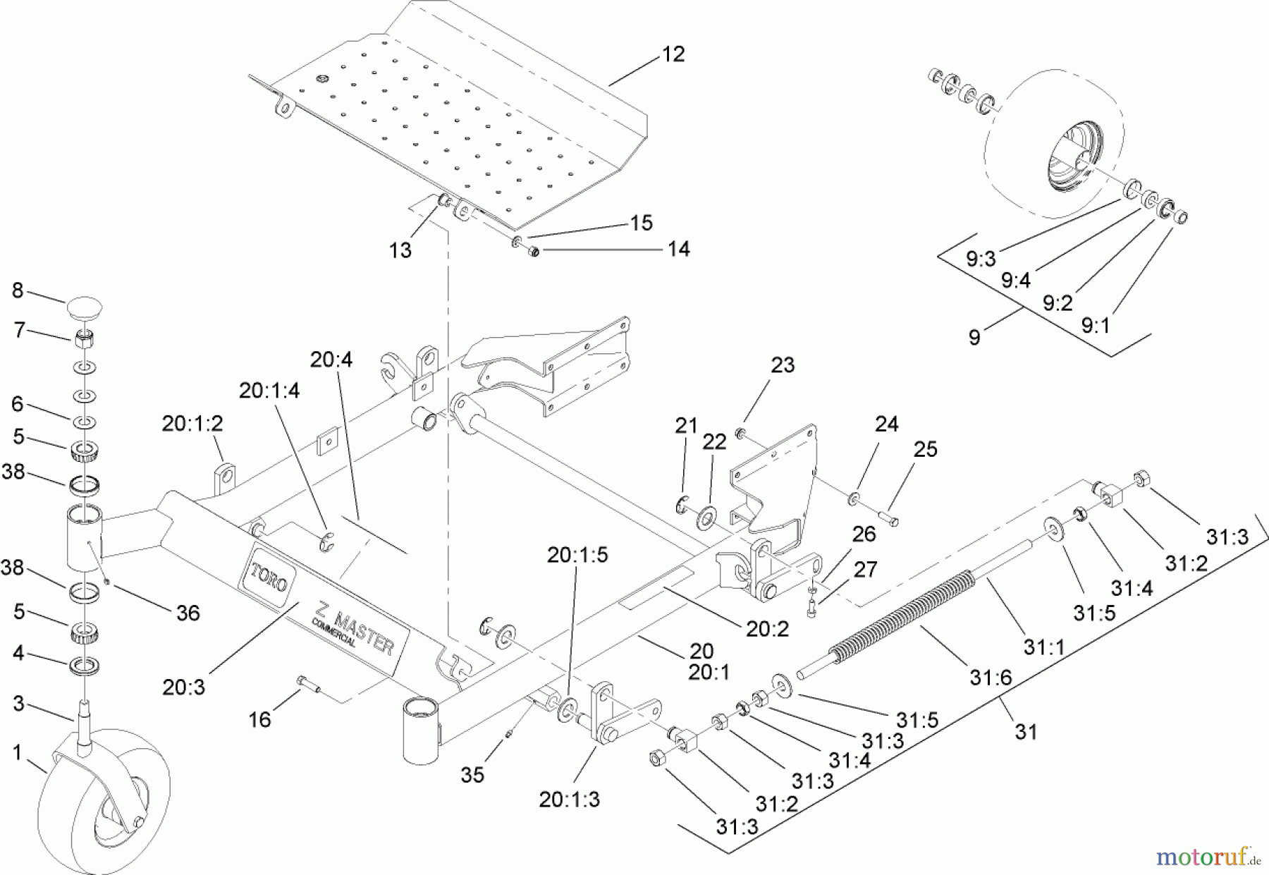  Zerto-Turn Mäher 74442 (Z450) - Toro Z Master Mower, 52