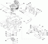 Zerto-Turn Mäher 74444 (Z400) - Toro Z Master Mower, 48" TURBO FORCE Side Discharge Deck (SN: 310000001 - 310999999) (2010) Spareparts ENGINE, CLUTCH AND MUFFLER ASSEMBLY