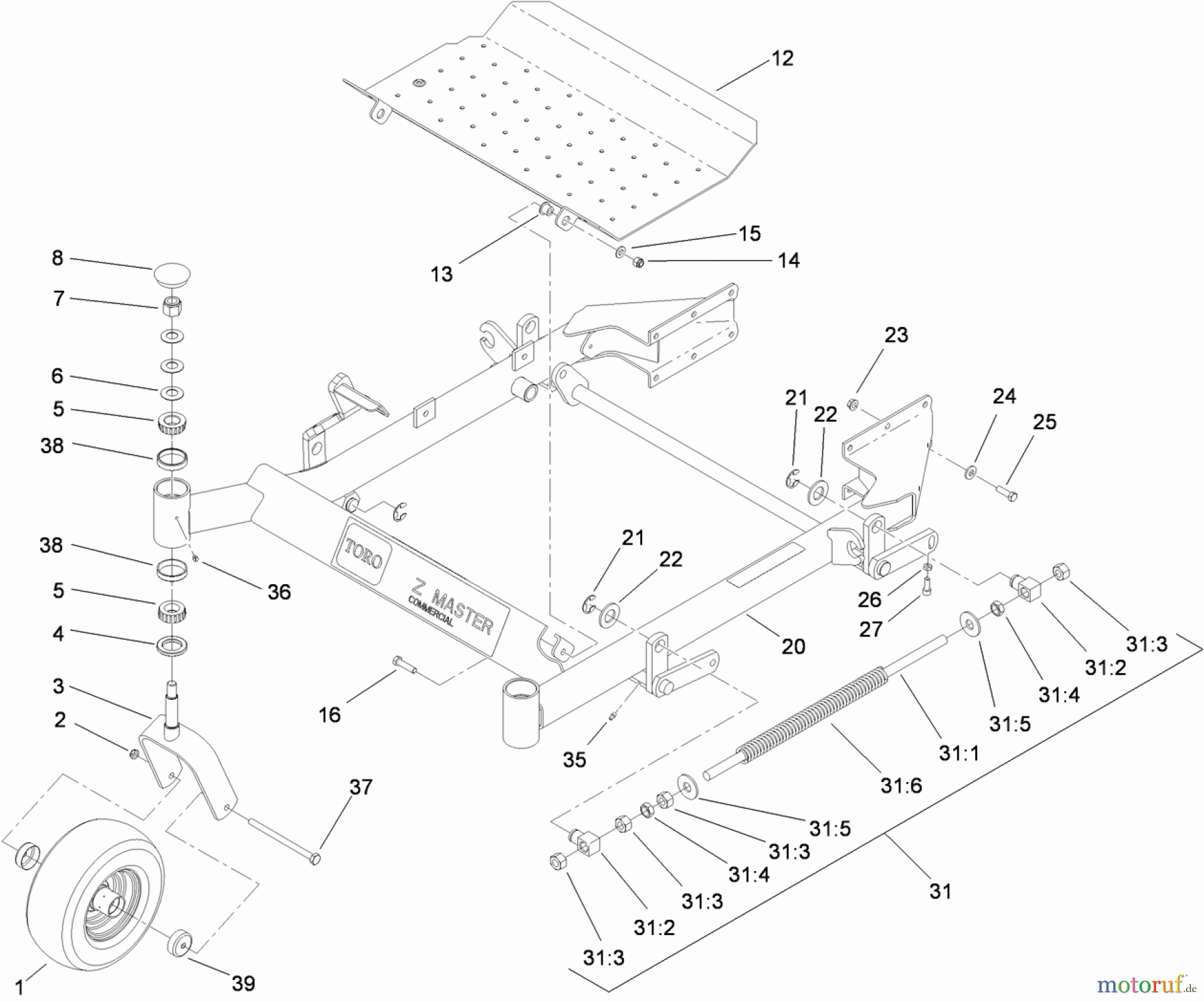  Zerto-Turn Mäher 74444 (Z400) - Toro Z Master Mower, 48