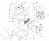 Zerto-Turn Mäher 74804TE (Z350) - Toro Z Master, 122cm Mower and Bagger (SN: 220000001 - 220999999) (2002) Spareparts ENGINE INSTALLATION AND FUEL ASSEMBLY