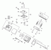 Zerto-Turn Mäher 74804TE (Z350) - Toro Z Master, 122cm Mower and Bagger (SN: 220000001 - 220999999) (2002) Spareparts GROUP 4-HEAD/VALVE/BREATHER ASSEMBLY KOHLER CH20S PS-64675