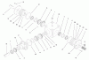 Zerto-Turn Mäher 74804TE (Z350) - Toro Z Master, 122cm Mower and Bagger (SN: 220000001 - 220999999) (2002) Spareparts PTO / GEARBOX ASSEMBLY