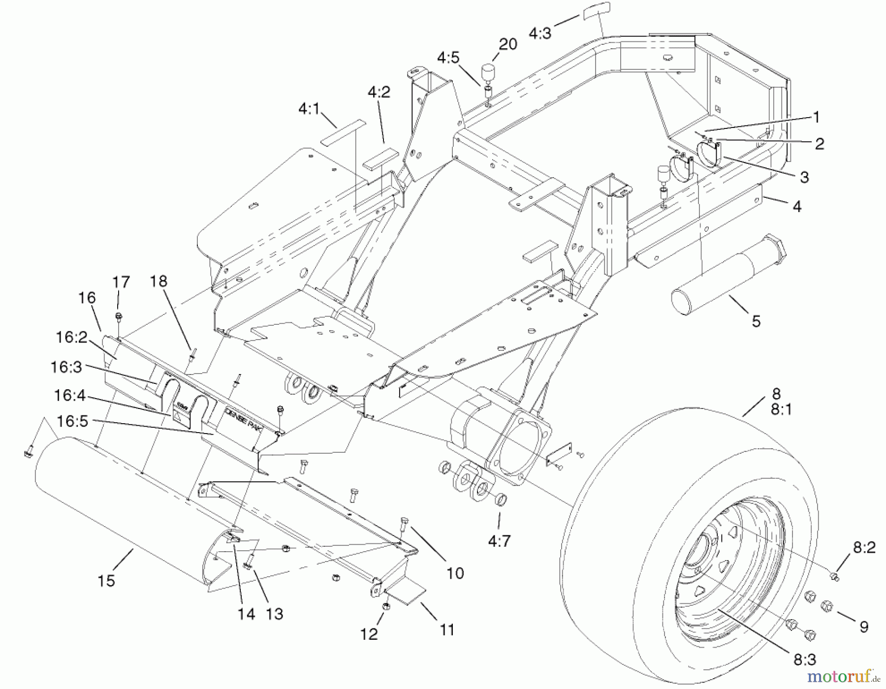  Zerto-Turn Mäher 74805 (Z355) - Toro Z Master 48