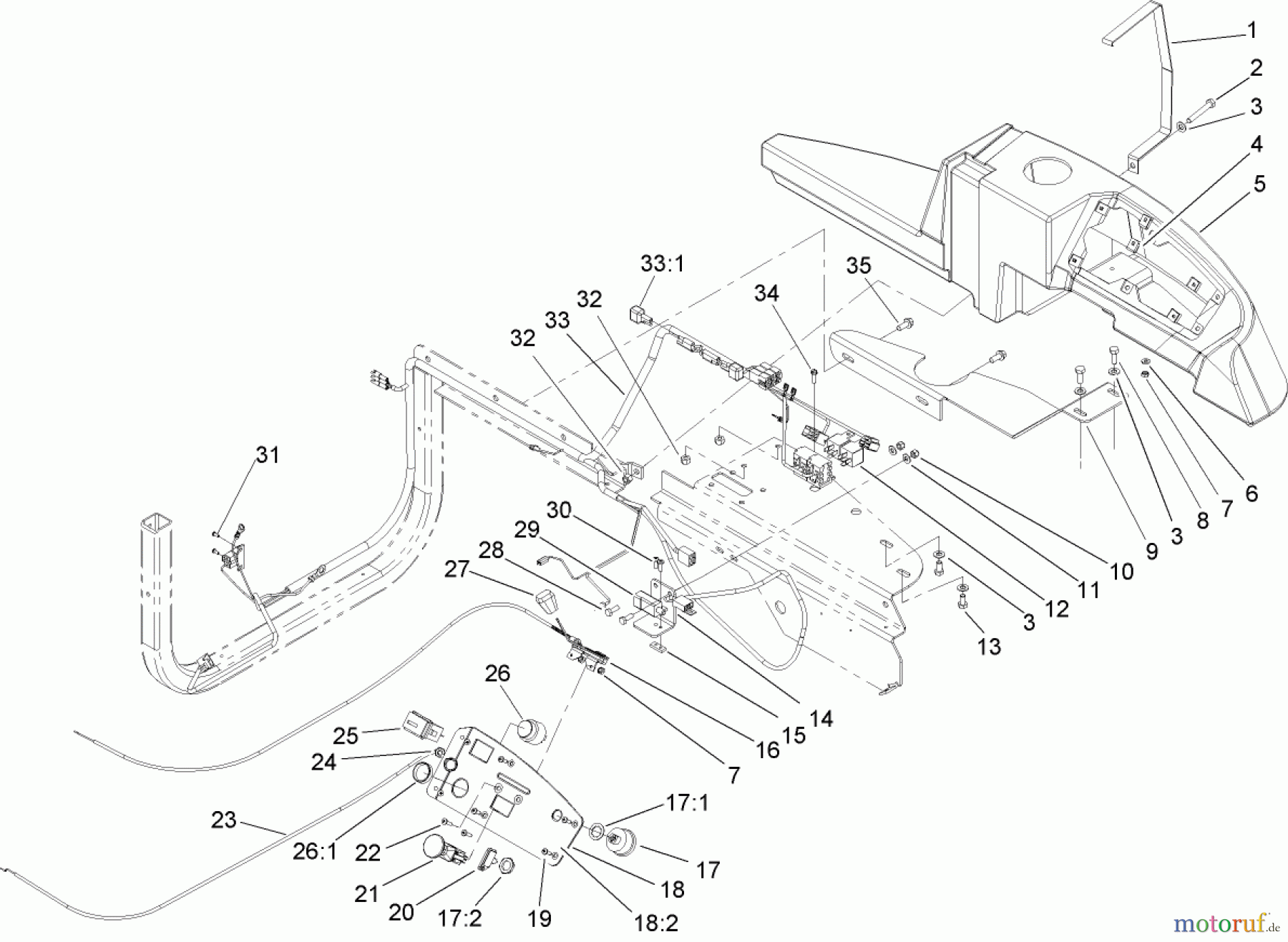  Zerto-Turn Mäher 74805 (Z355) - Toro Z Master 48