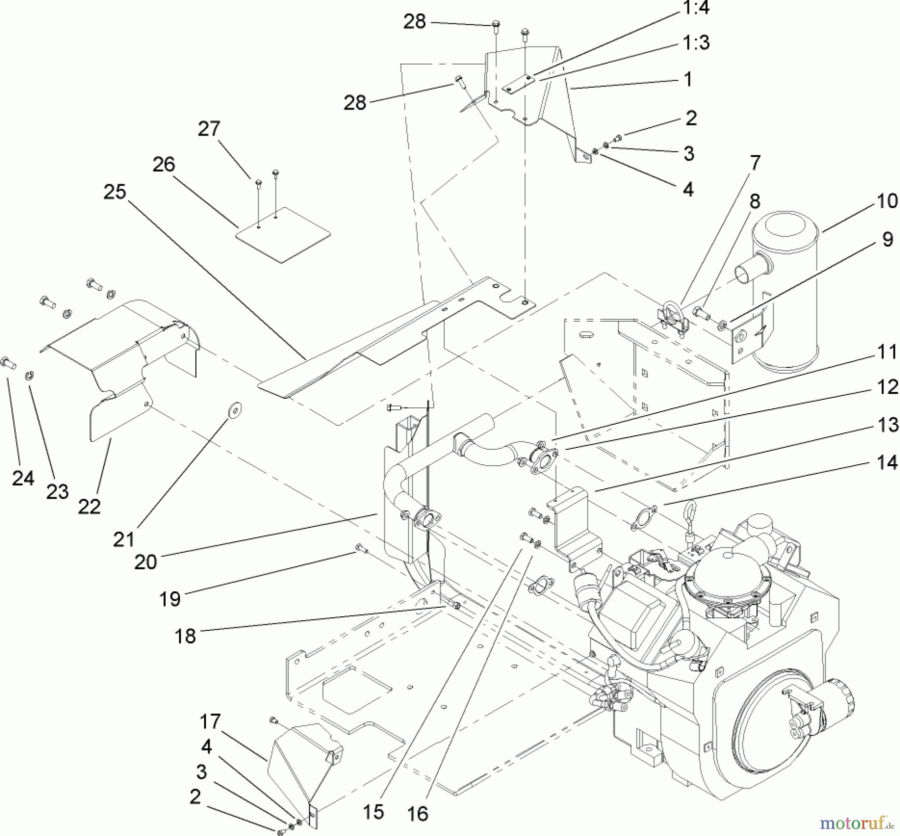  Zerto-Turn Mäher 74805 (Z355) - Toro Z Master 48