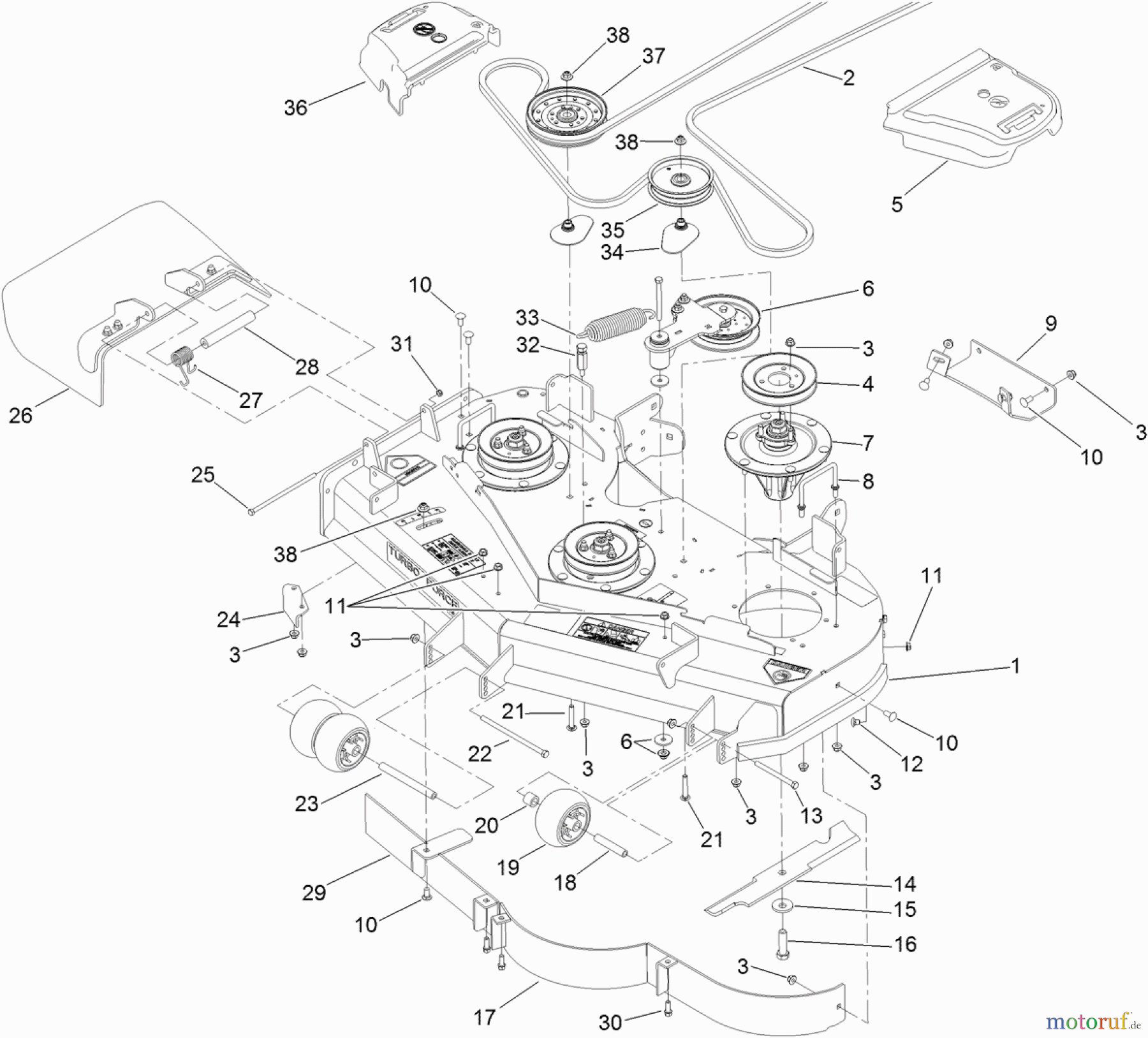  Zerto-Turn Mäher 74901 - Toro Z Master G3 Riding Mower, 48