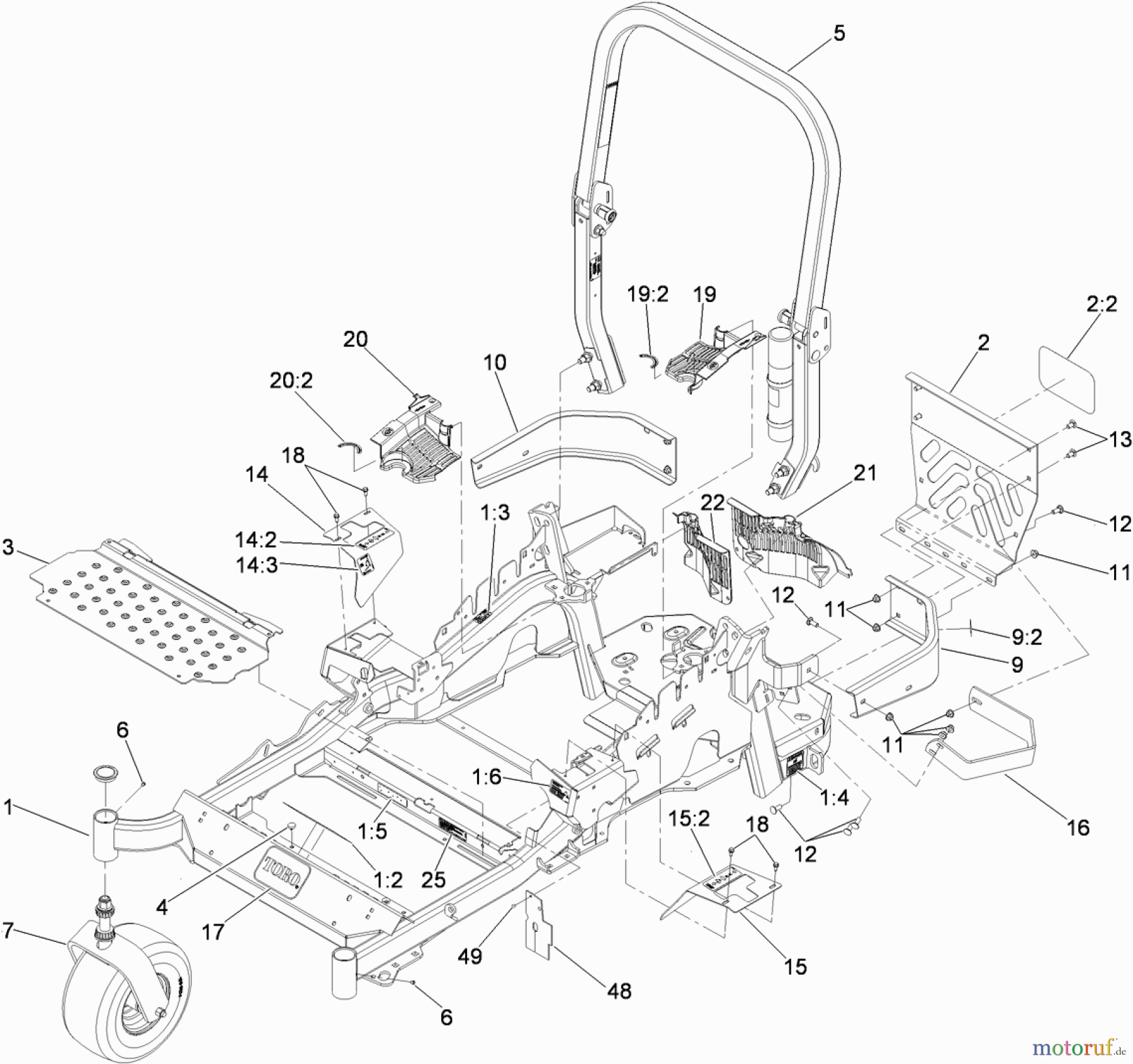  Zerto-Turn Mäher 74903 - Toro Z Master G3 Riding Mower, 52