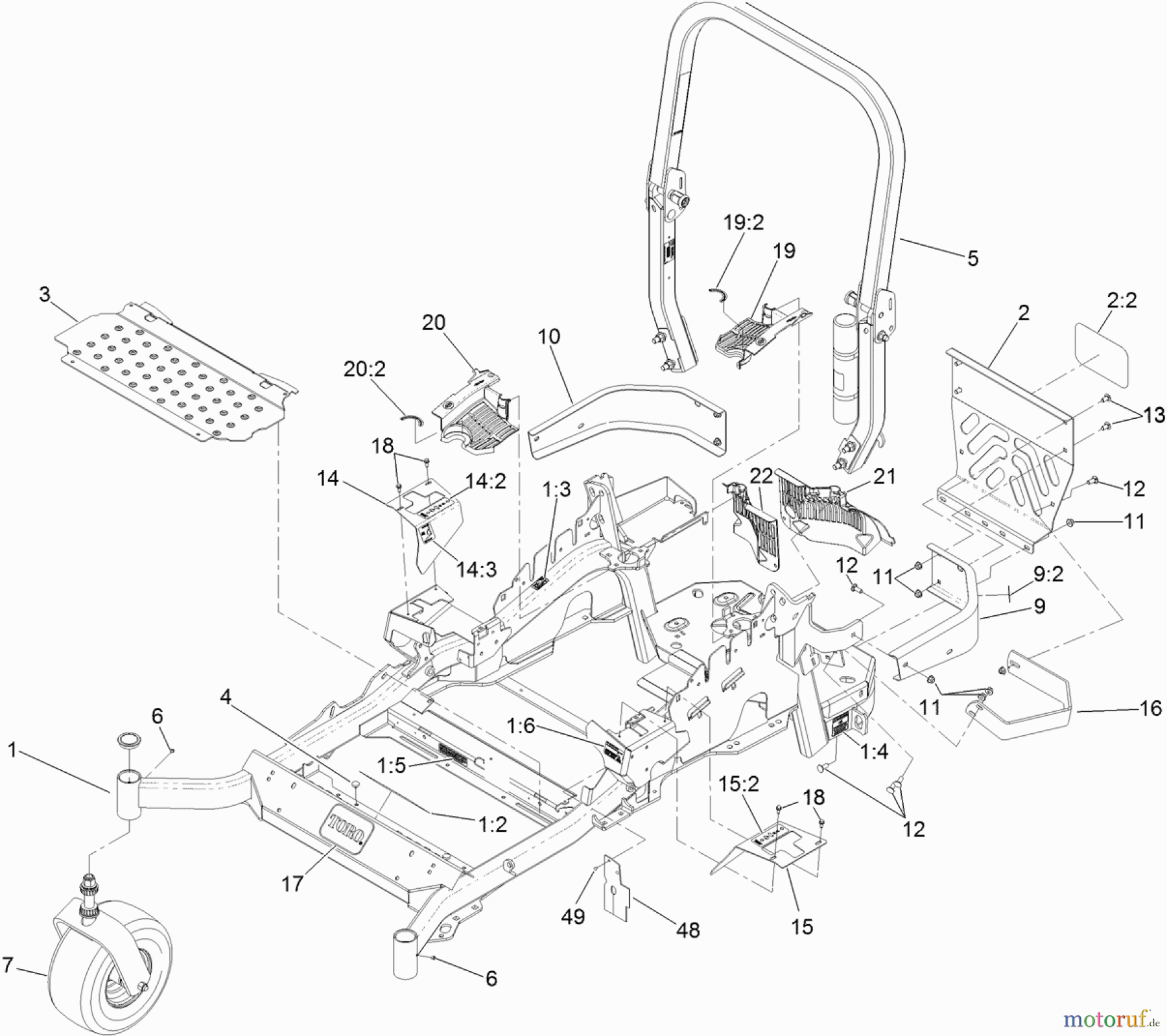  Zerto-Turn Mäher 74903 - Toro Z Master G3 Riding Mower, 52