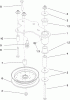 Zerto-Turn Mäher 74915 - Toro Z Master G3 Riding Mower, 60" TURBO FORCE Side Discharge Deck (SN: 290000001 - 290999999) (2009) Spareparts IDLER ASSEMBLY