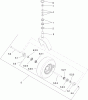 Zerto-Turn Mäher 74922 - Toro Z Master G3 Riding Mower, 48" TURBO FORCE Side Discharge (SN: 310000001 - 310999999) (2010) Spareparts CASTER WHEEL AND FORK ASSEMBLY