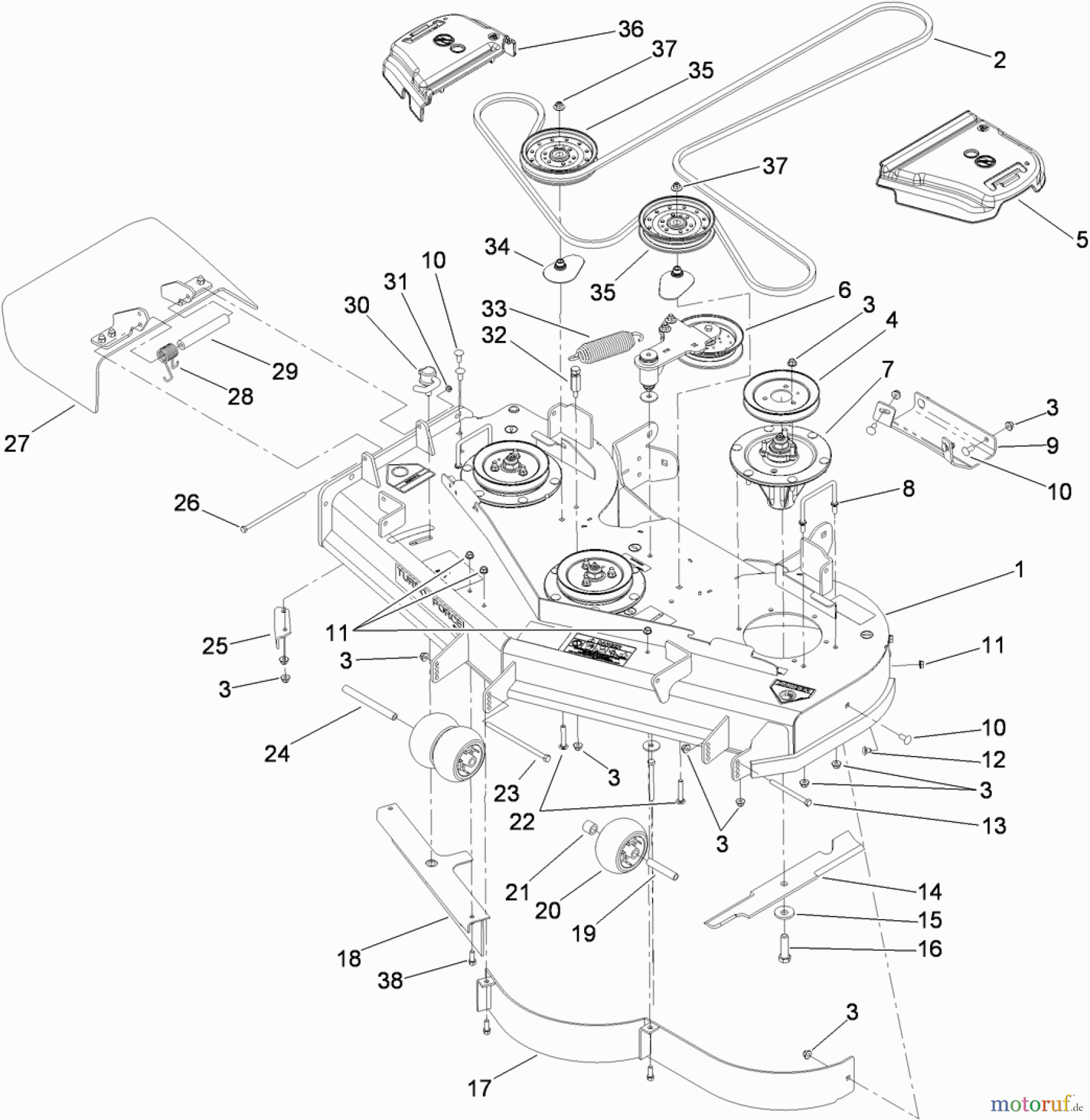  Zerto-Turn Mäher 74923 - Toro Z Master G3 Riding Mower, 52