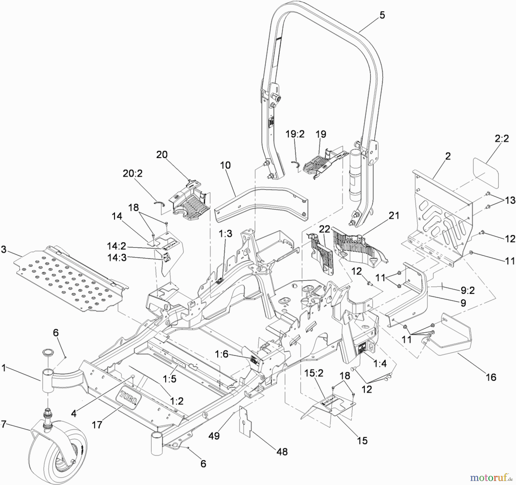  Zerto-Turn Mäher 74923 - Toro Z Master G3 Riding Mower, 52