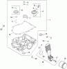 Zerto-Turn Mäher 74923TE - Toro Z Master G3 Riding Mower, 132cm TURBO FORCE Side Discharge Deck (SN: 290000001 - 290999999) (2009) Spareparts OIL PAN AND LUBRICATION ASSEMBLY KOHLER CV730-3118