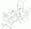 Zerto-Turn Mäher 74925TE - Toro Z Master G3 Riding Mower, 152cm TURBO FORCE Side Discharge Deck (SN: 310000001 - 310999999) (2010) Spareparts FRONT FRAME AND CASTER WHEEL ASSEMBLY