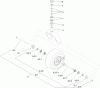 Zerto-Turn Mäher 74927 - Toro Z Master G3 Riding Mower, 72" TURBO FORCE Side Discharge Deck (SN: 311000001 - 311999999) (2011) Spareparts CASTER WHEEL AND FORK ASSEMBLY