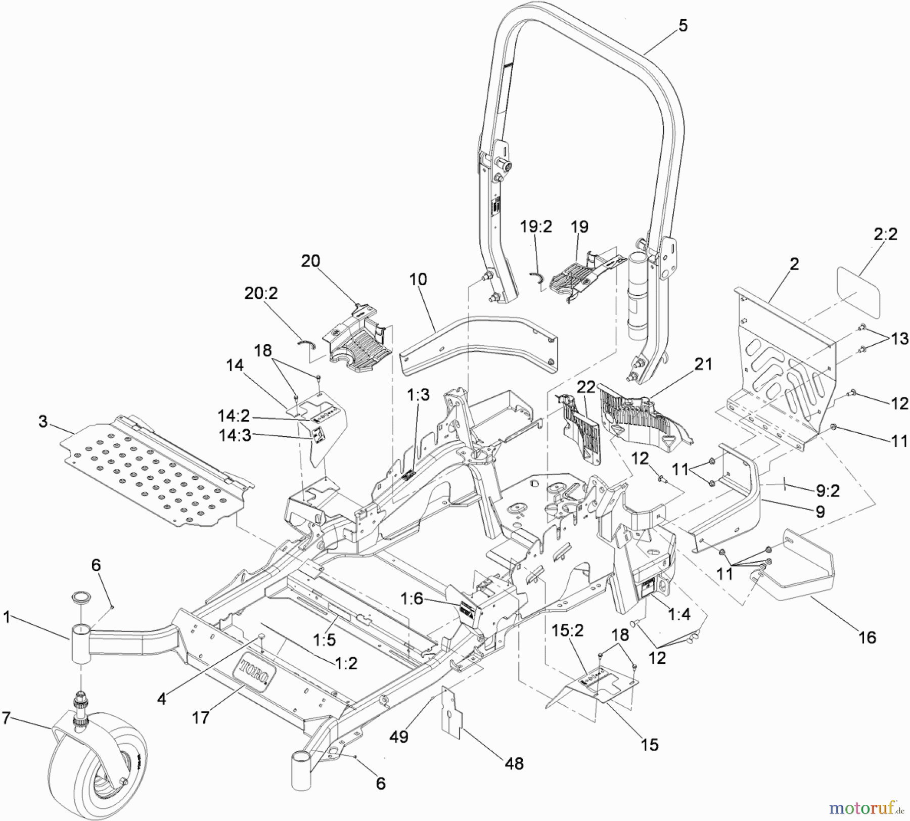  Zerto-Turn Mäher 74927 - Toro Z Master G3 Riding Mower, 72