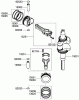 Zerto-Turn Mäher 74935 - Toro Z Master G3 Riding Mower, 60" TURBO FORCE Side Discharge Deck (SN: 290000001 - 290999999) (2009) Spareparts PISTON AND CRANKSHAFT ASSEMBLY KAWASAKI FX921V-AS04