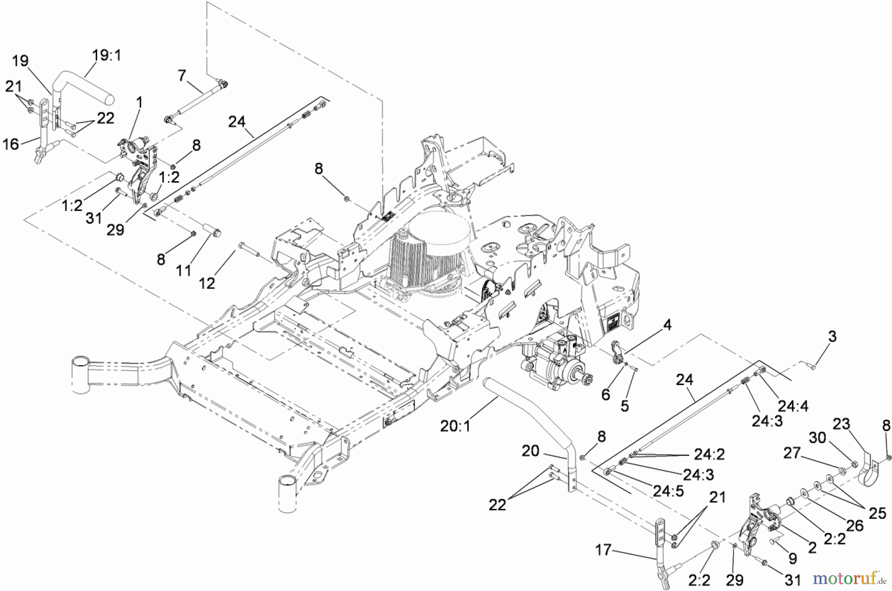  Zerto-Turn Mäher 74943CP - Toro Z Master G3 Riding Mower, 52