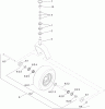 Zerto-Turn Mäher 74952 - Toro Z Master Commercial 3000 Series Riding Mower, 48" TURBO FORCE Side Discharge Deck (SN: 312000001 - 312999999) (2012) Spareparts CASTER WHEEL AND FORK ASSEMBLY